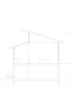 Cross section wooden construction